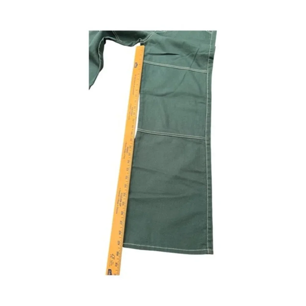 S.O.N.G. Teal Wide-Leg Jeans | Y2K Streetwear | Alt Utility Denim | Size 28 - Picture 5 of 8